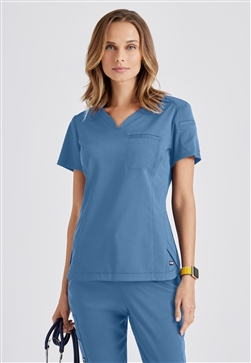 Grey's Anatomy Spandex Stretch Capri Tuck-in Scrub Tops