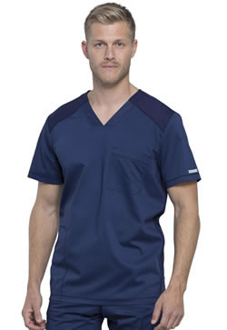 Cherokee Revolution Workwear Men's V-Neck Scrub Top #WW603