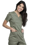 Revolution Workwear Mock Wrap Top #WW610