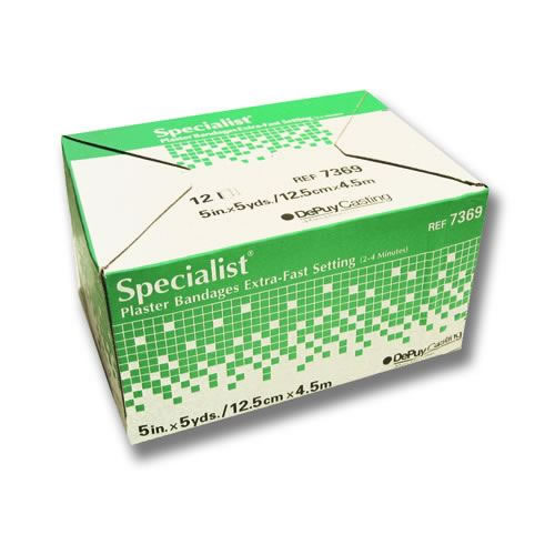 Specialist Plaster Bandages Fast Setting 6"x5yds Bx/12