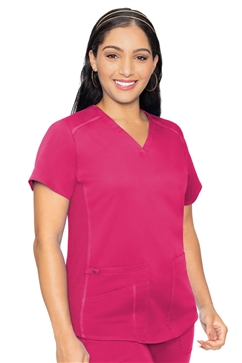 MEDCOUTURE Touch V-Neck Shirttail Scrub Tops #7459