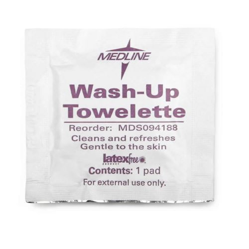 Antiseptic Towelettes  Wash Up Towelettes  5 1 2  x 8   BZK 1 750 and 5% Alcohol  Qty. 1000