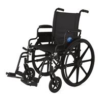 Excel K4 Lightweight Wheelchair  18  Swing-Back Desk Length Arms  Swing-Away Detachable Footrests  Quick Release Axles