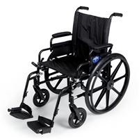Excel K4 Lightweight Wheelchair  20  Swing-Back Desk Length Arms  Swing-Away Detachable Footrests
