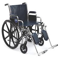 Excel Extra-Wide Wheelchairs  20  Wide  Removable Desk-Length Arms  Swing-Away Detachable Elevating Legrests