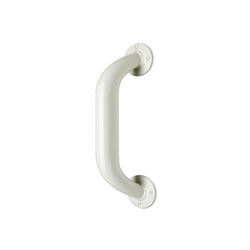 White Enamel Bathroom Grab Bars - 12  long  Qty. 3