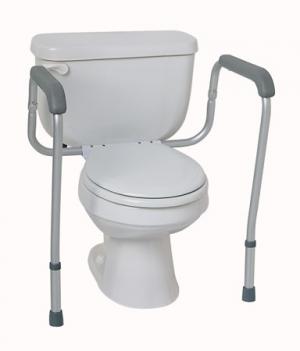 Commode Accessories  Toilet Safety Rails  Foldable  250 lb. Weight Capacity  Qty. 1 pr