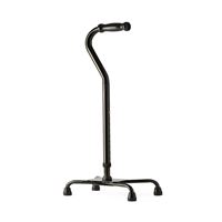 Bariatric Aluminum Quad Canes - Black  8  x 12 footprint