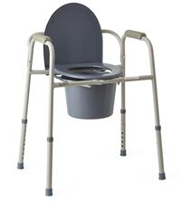 Deluxe 4-in-1 Steel Commodes - Enamel 4-in-1  Qty. 4