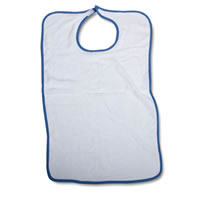 Medline Impervious White Adult Bib Qty. 12