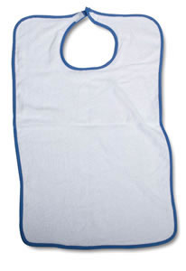 Medline Impervious White Adult Bib Qty. 12