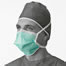 Chamber-Style Surgical Mask  With Ties  Green  300 Each   Case