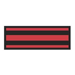 Identification Sheet Tape - Red black stripe  1 4
