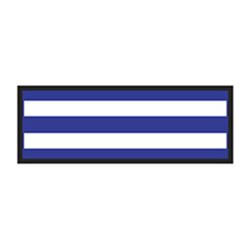 Identification Sheet Tape - Royal blue white stripe  1 4