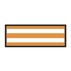 Identification Sheet Tape - Orange white stripe  1 4