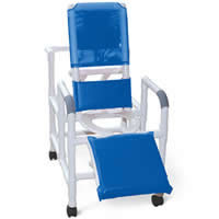 Reclining PVC Shower Chairs - Reclining Chair, Deluxe