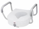 Toilet Seat  E-Z Lock w Arms Adjustable Handle Width