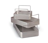 Inner Trays for Steriset Containers - Perforated Lightweight Aluminum  10 L x 9 1 2 W x 4 H