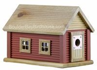 Mountain Cabin Birdhouse | Cedar | Handcrafted by Boulder Bay Birdhouse | Made in USA