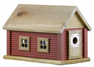 Mountain Cabin Birdhouse | Cedar | Handcrafted by Boulder Bay Birdhouse | Made in USA