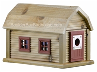 Mountain Cabin Birdhouse | Cedar | Handcrafted by Boulder Bay Birdhouse | Made in USA