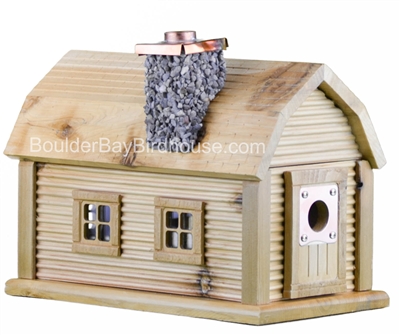 Cabin Birdhouse | Cedar | Handcrafted by Boulder Bay Birdhouse | Made in USA