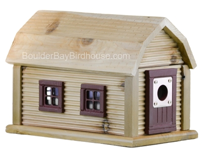 Cabin Birdhouse | Cedar | Handcrafted by Boulder Bay Birdhouse | Made in USA