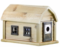 Cabin Birdhouse | Cedar | Handcrafted by Boulder Bay Birdhouse | Made in USA