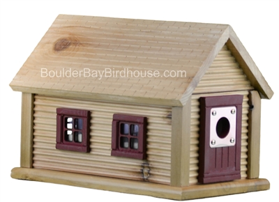 Cabin Birdhouse | Cedar | Handcrafted by Boulder Bay Birdhouse | Made in USA