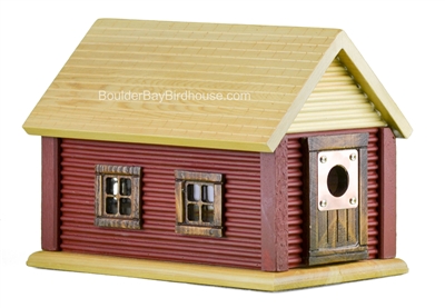 Cabin Birdhouse | Cedar | Handcrafted by Boulder Bay Birdhouse | Made in USA