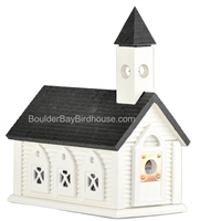 Church Birdhouse | Cedar | Handcrafted by Boulder Bay Birdhouse | Made in USA