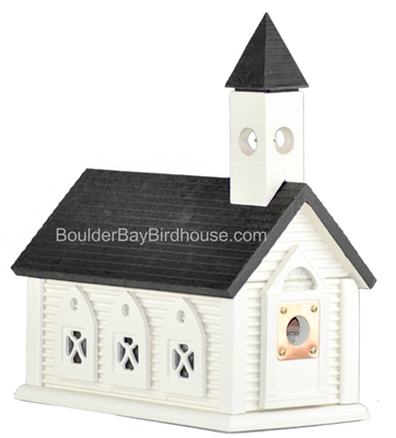 Church Birdhouse | Cedar | Handcrafted by Boulder Bay Birdhouse | Made in USA