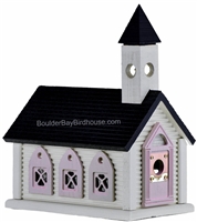 Church Birdhouse | Cedar | Handcrafted by Boulder Bay Birdhouse | Made in USA