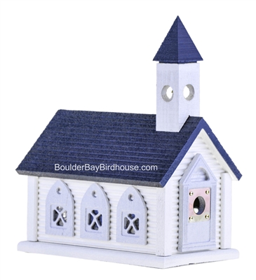 Church Birdhouse | Cedar | Handcrafted by Boulder Bay Birdhouse | Made in USA