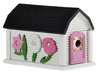 Flower Garden Birdhouse | Cedar | Handcrafted by Boulder Bay Birdhouse | Made in USA