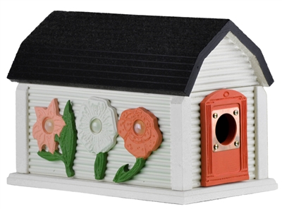 Flower Garden Birdhouse | Cedar | Handcrafted by Boulder Bay Birdhouse | Made in USA