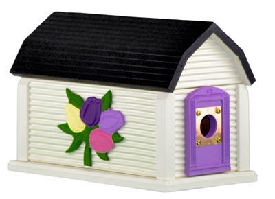 Flower Garden Birdhouse | Cedar | Handcrafted by Boulder Bay Birdhouse | Made in USA