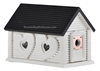 Sweetheart Cabin Birdhouse | Cedar | Handcrafted by Boulder Bay Birdhouse | Made in USA