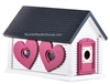 Sweetheart Cabin Birdhouse | Cedar | Handcrafted by Boulder Bay Birdhouse | Made in USA