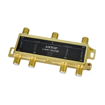 ANTOP, AT-708, 6-way 2GHz DC Pass Splitter for TV Antenna and Satellite