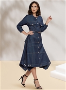 Dv Jean Denim Coat Dress 8468