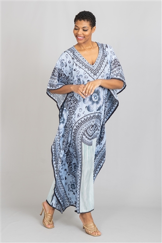 Etc Long Print Kaftan KAF103