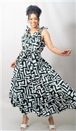 Kara Chic Print Dress 7818