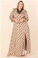 Karen T Long Dress Gather 9145JB