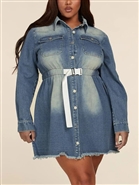 Latiste Short Denim Dress PCD1071X