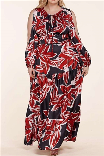 Latiste Print Maxi Dress PLD51916H