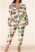 Latiste Print Pant Set PLTP4811H