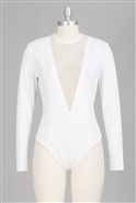 Wowo Bodysuit W/Mesh BD23512X