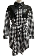 Wowo Houndstooth Dress DRE23236