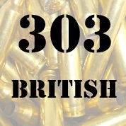 303 British once fired brass cases for reloading